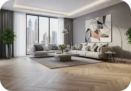 Herringbone flooring dubai