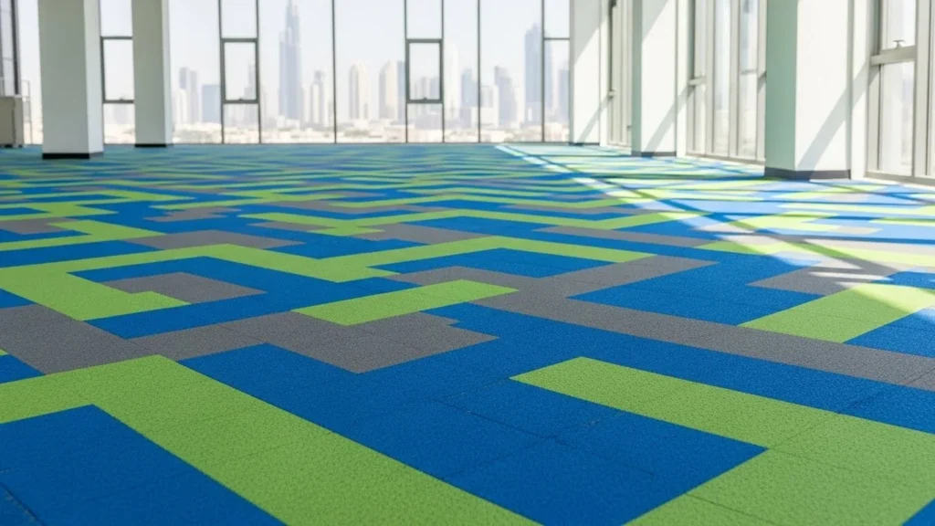 rubber flooring planks