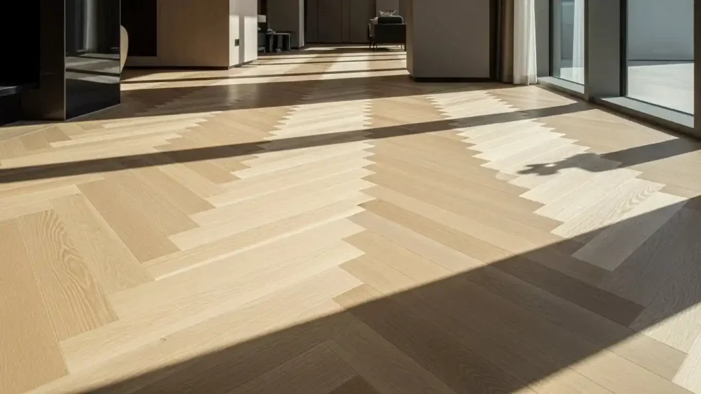 herringbone flooring pattern