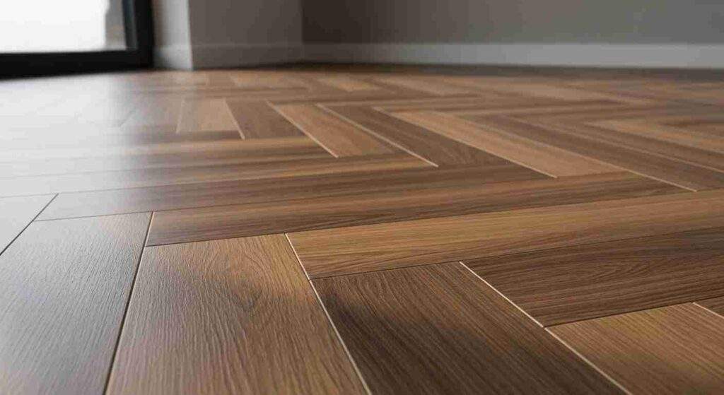 Laminate herringbone Flooring in Dubai