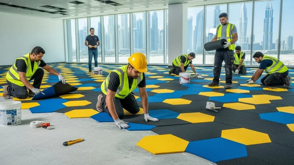 rubber flooring for basement