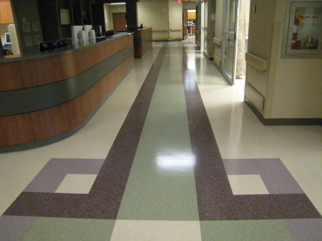 hsopital hall flooring