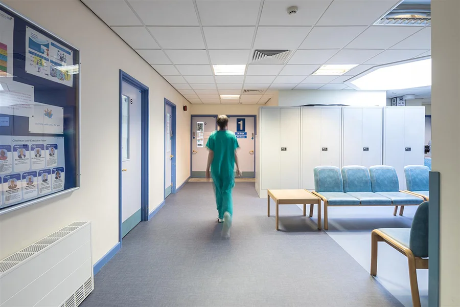 waiting area hospital flooring