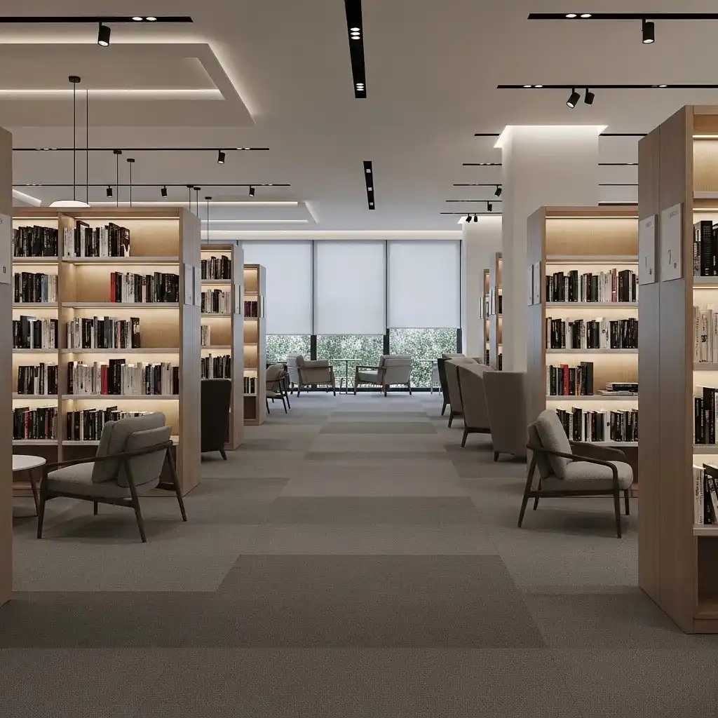 carpets tiles for Library