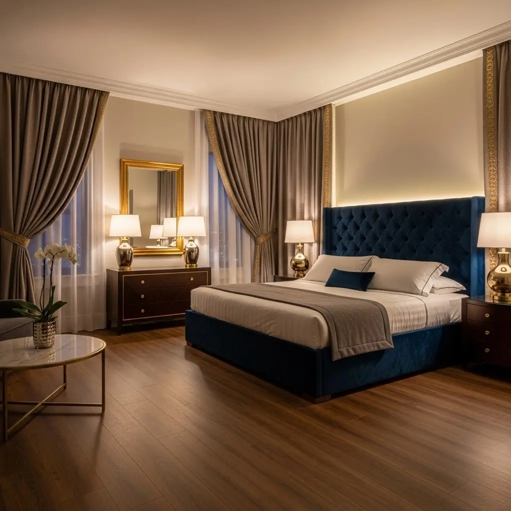 Laminate flooring installed in Dubai bedroom