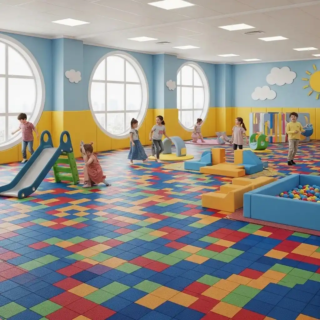 rubber flooring in emirates hills
