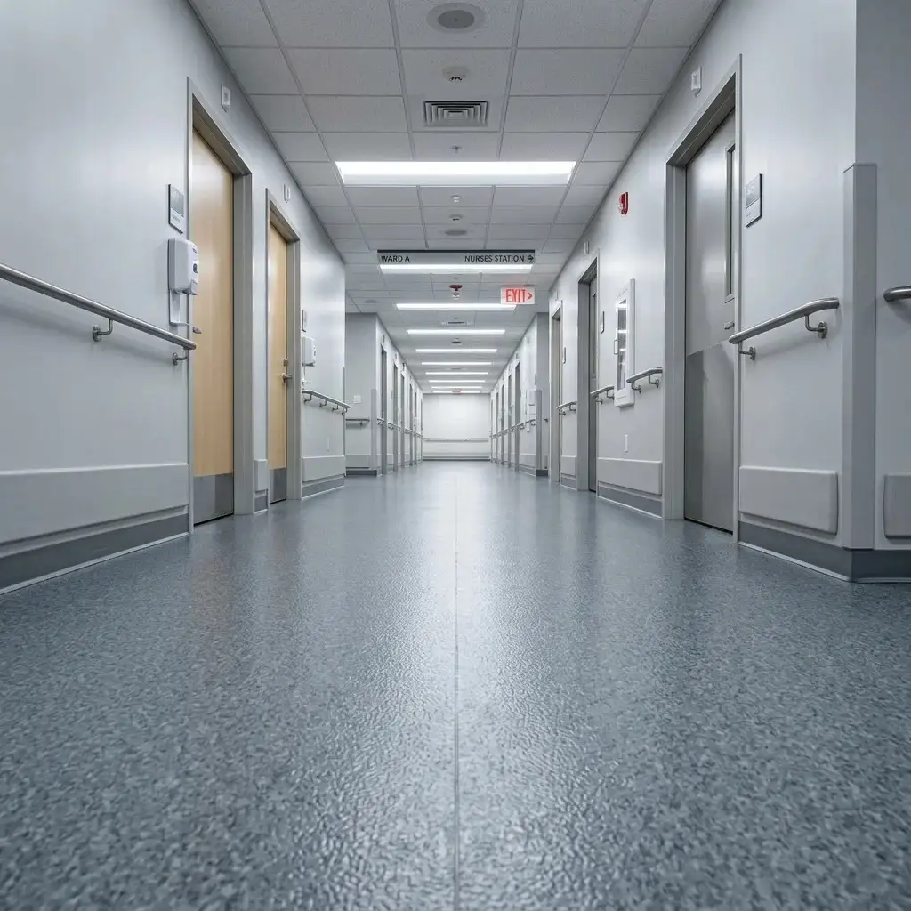High-Traffic Rubber Flooring