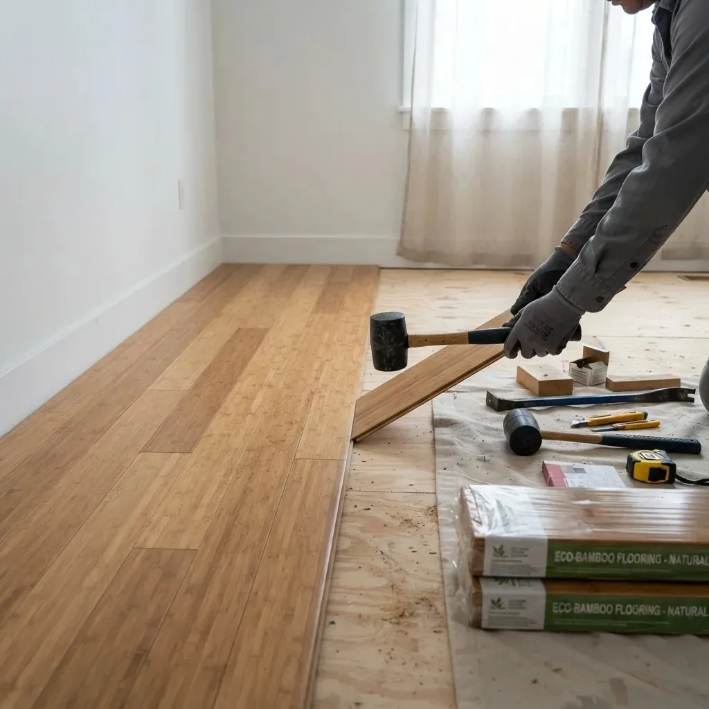 bamboo wood flooringi nstallation