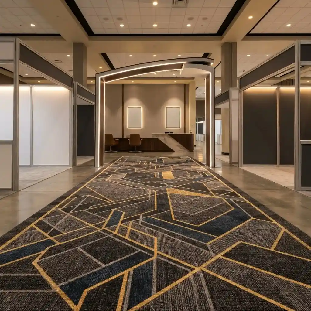 logo print exhibition carpet