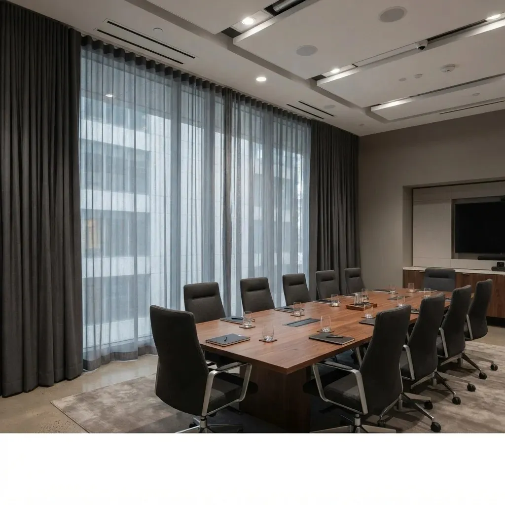 motorized curtains for office