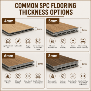 common spc flooring thickness options