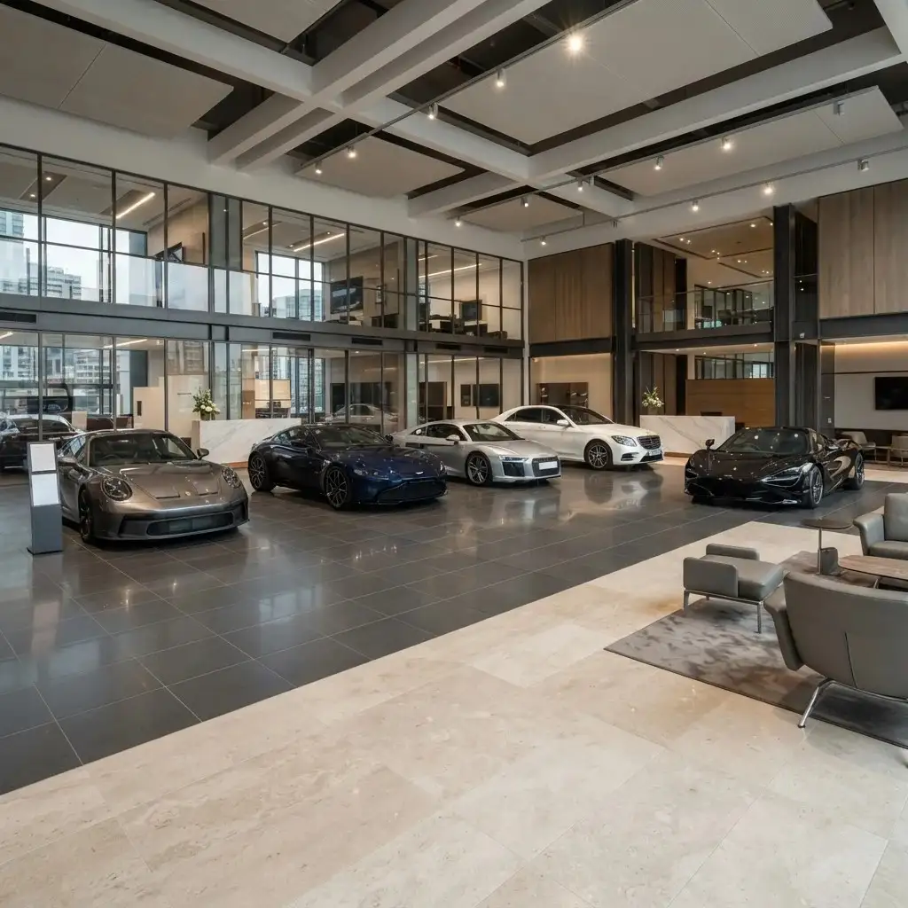 Luxury home garage flooring Dubai