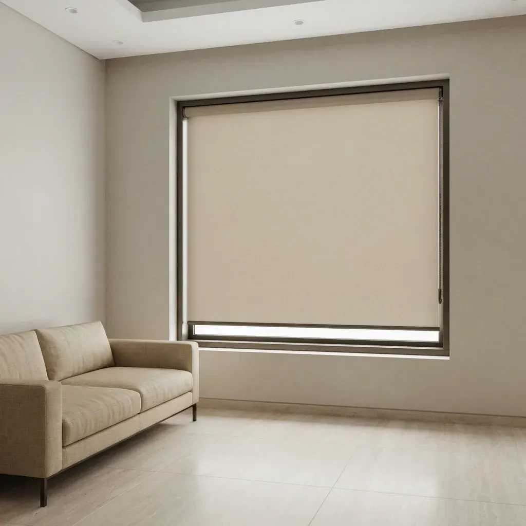 Cream Window Roller Shades Dubai